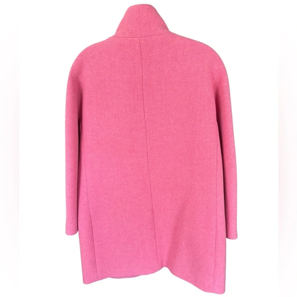 J. Crew Vibrant Petal Pink Cocoon Coat - Picture 6 of 6